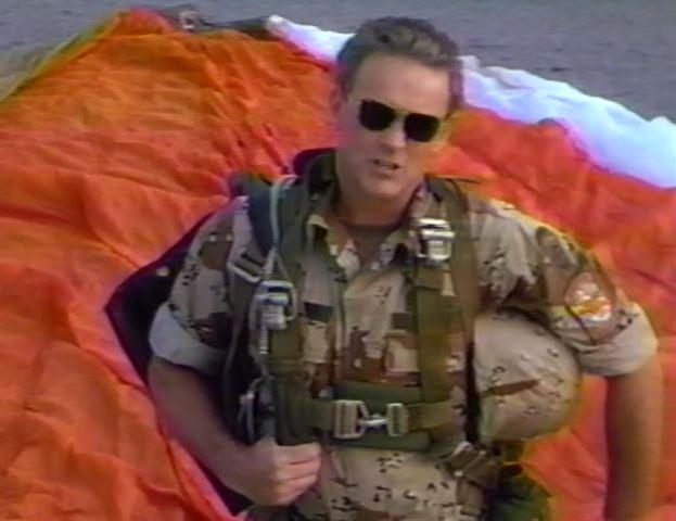 Jim McDonald as Paratrooper, Grapevine 1992