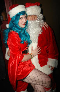 Heather and Santa at Cyberaver